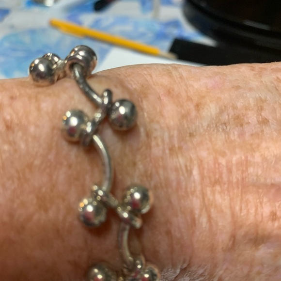 Silpada Polished Bar Bead Link Bracelet - Picture 5 of 6